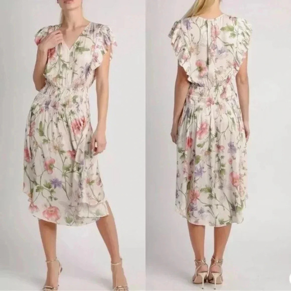 595 Current Air Los Angeles Floral Sleeveless Dress Size small - Picture 1 of 8